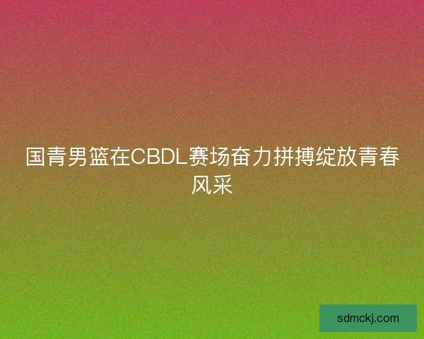 国青男篮在CBDL赛场奋力拼搏绽放青春风采